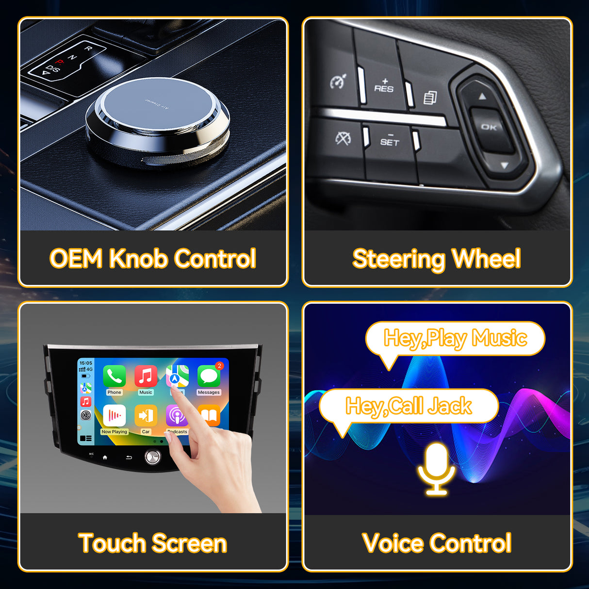 Car Stereo Radio 8-Core, with Android Auto Wireless Carplay for Toyota RAV4 2005-2011 Upgrade 2K Touchscreen Bluetooth WiFi GPS DSP AM FM Head Unit