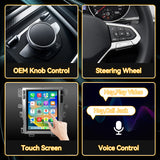 Car Stereo Radio 8-Core Qualcomm CPU, with Android Auto Wireless Carplay for Ford Edge 2009-2012 Upgrade 2K Touchscreen Bluetooth WiFi GPS DSP AM FM Head Unit