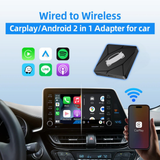 Wireless CarPlay & Android Auto Adapter for Car with OEM Wired CarPlay/Android Auto