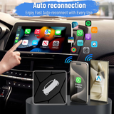 Wireless CarPlay & Android Auto Adapter for Car with OEM Wired CarPlay/Android Auto