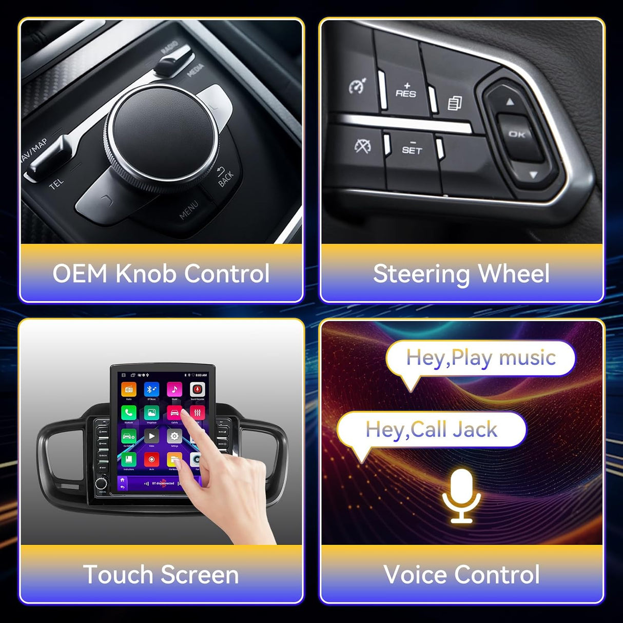 Car Stereo Radio for Kia Sorento 2016 2017 2018 2019 2020 supports Wireless CarPlay & Android Auto GPS WiFi Buletooth Back Camera FM GPS