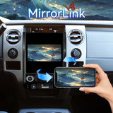 Car Stereo Radio for Ford F150 2009-2012 with Wireless CarPlay & Android Auto, T-Style 12.1" Touchscreen, 8 Core 4+64GB, Mirror Link WiFi Bluetooth FM DSP SWC Backup Camera