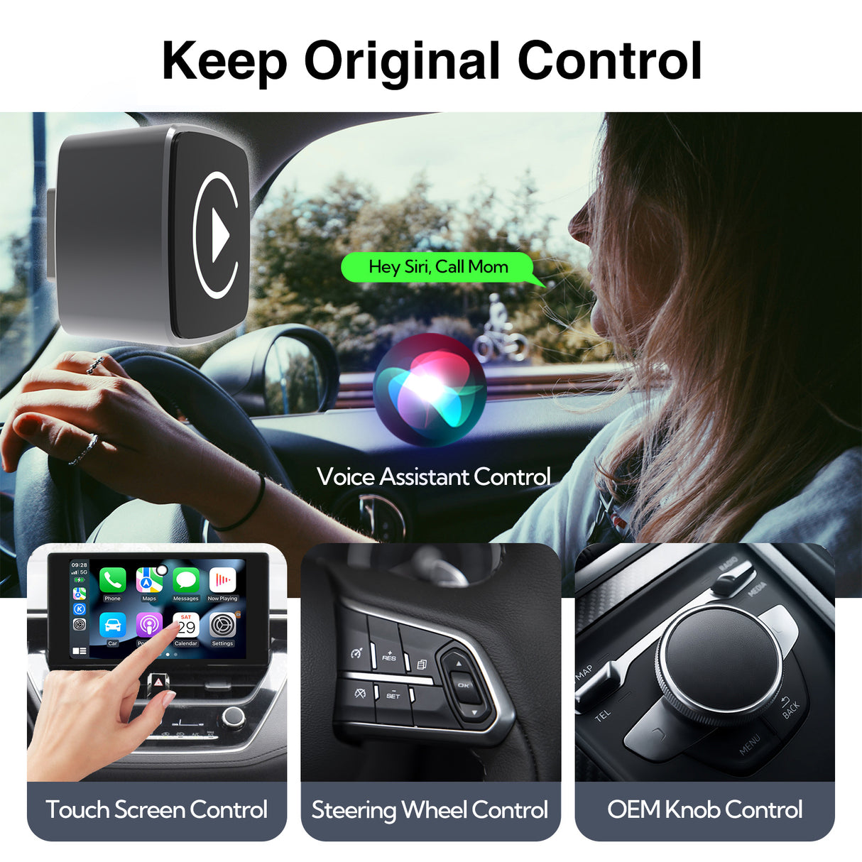Wireless CarPlay/Android Auto Adapter for Stock Wired CarPlay/Android Auto Cars