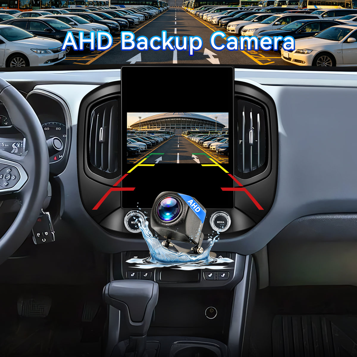 Car Stereo Radio for Chevrolet Colorado 2015-2018 with Wireless CarPlay & Android Auto, T-Style 12.1" Touchscreen, 8 Core 4+64GB, Mirror Link WiFi Bluetooth FM DSP SWC Backup Camera