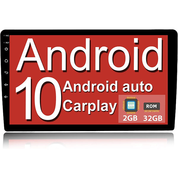 Binize Renewed 10 pulgadas 2 Din Wireless CarPlay Android Car Radio