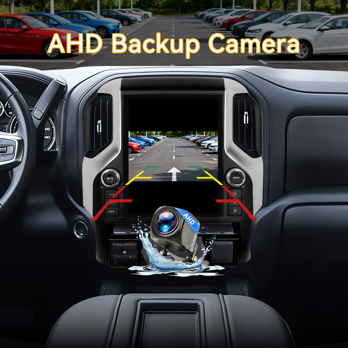 Car Stereo Radio 8-Core Qualcomm CPU, with Android Auto Wireless Carplay for Chevy Silverado 2019-2021 Upgrade 2K Touchscreen Bluetooth WiFi GPS DSP AM FM Head Unit (only fit original 8inch with BOSE)