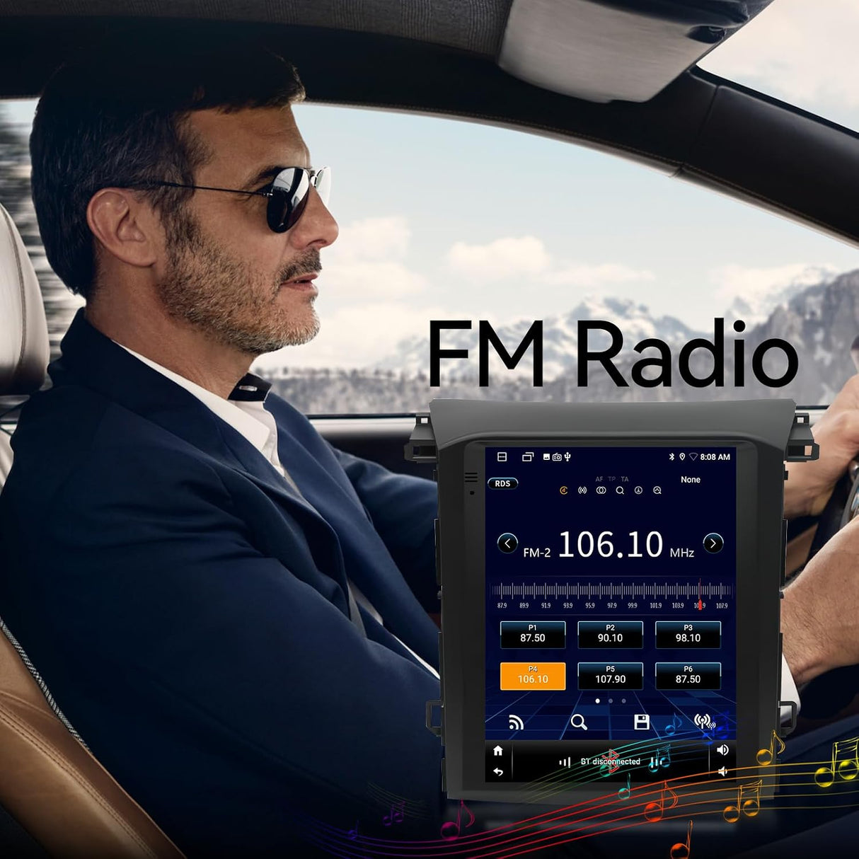 Car Stereo Radio for Subaru XV Crosstrek 2018 2019 2020 2021 Wireless CarPlay & Android Auto AHD Backup Camera Upgrade Touch Screen GPS WiFi SWC FM Bluetooth