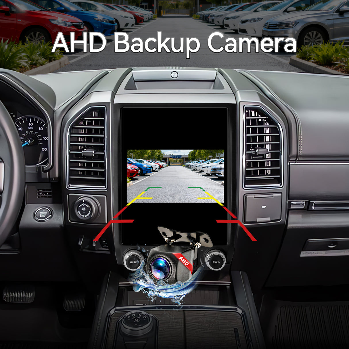 Car Stereo for  Ford Expedition 2015-2018 Upgrade Wireless CarPlay & Android Auto AHD Backup Camera GPS SWC FM WiFi Bluetooth