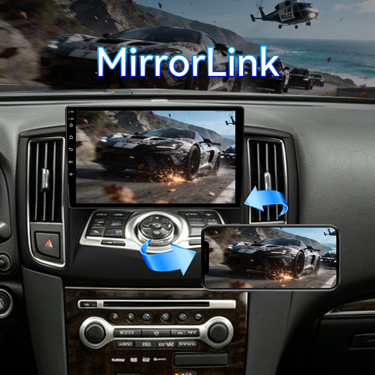 Car Stereo Radio for Nissan Maxima 2009-2014 with Wireless CarPlay & Android Auto GPS Bluetooth SWC WiFi 5G DSP RDS FM Camera