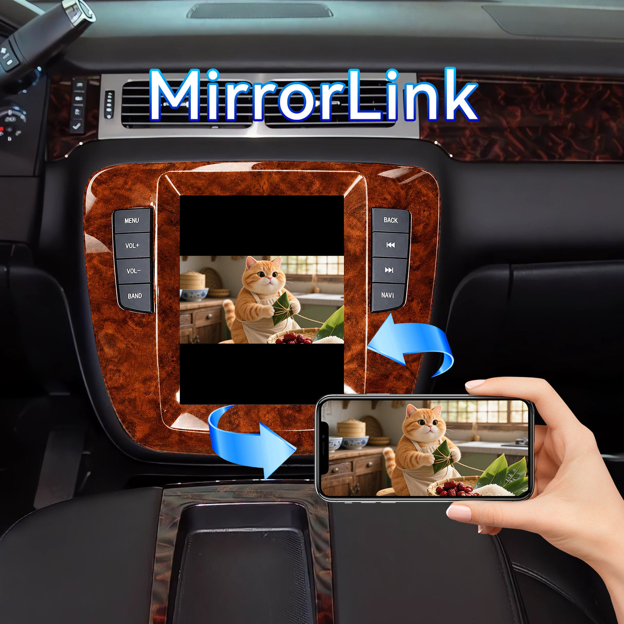 Car Stereo Radio for Chevy Silverado Tahoe Suburban 2007-2013 with Wireless CarPlay & Android Auto Tesla‑style Vertical Screen 5G WiFi GPS Navigation 1080P Camera
