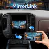 8Core 4+64GB Car Stereo Radio for Chevrolet Silverado GMC Sierra 2014-2018 with Wireless CarPlay & Android Auto 12.1'' T-Style Touchscreen BT5.0 GPS 5Ghz WIFI DSP 32EQ FM 1080P Backup Camera