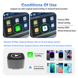 Wireless CarPlay/Android Auto Adapter for Stock Wired CarPlay/Android Auto Cars