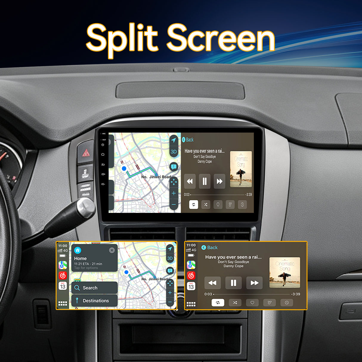 Car Stereo for Honda Pilot 2006-2008 Upgrade Wireless CarPlay & Android Auto AHD Backup Camera GPS SWC FM WiFi Bluetooth