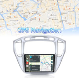 Car Stereo Radio for Toyota Highlander 2001-2007 with Wireless CarPlay & Android Auto AHD Backup Camera GPS SWC Bluetooth