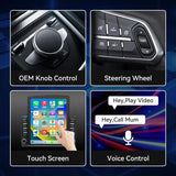 Car Stereo Radio for Dodge Ram 1500 2500 3500 2006 2007 2008 Wireless CarPlay & Android Auto AHD Backup Camera Upgrade GPS WiFi SWC FM Bluetooth