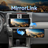 Car Stereo Radio for Toyota 4Runner 2009-2019 with wireless CarPlay and Android Auto GPS  / WiFi / SWC / Mirror Link / Bluetooth and AHD Backup Camera