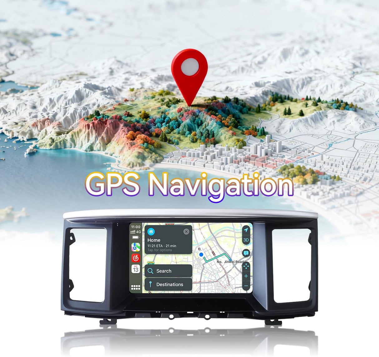 Android 14 Car Stereo for Nissan Pathfinder 2012-2020 Upgrade Wireless CarPlay & Android Auto AHD Backup Camera GPS SWC FM WiFi Bluetooth