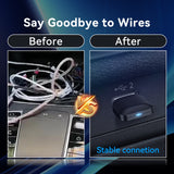 2-in-1 Wireless CarPlay Adapter / Android Auto Dongle, 5.8GHz WiFi Auto Connection, Compatible with iOS12+ & Android11+