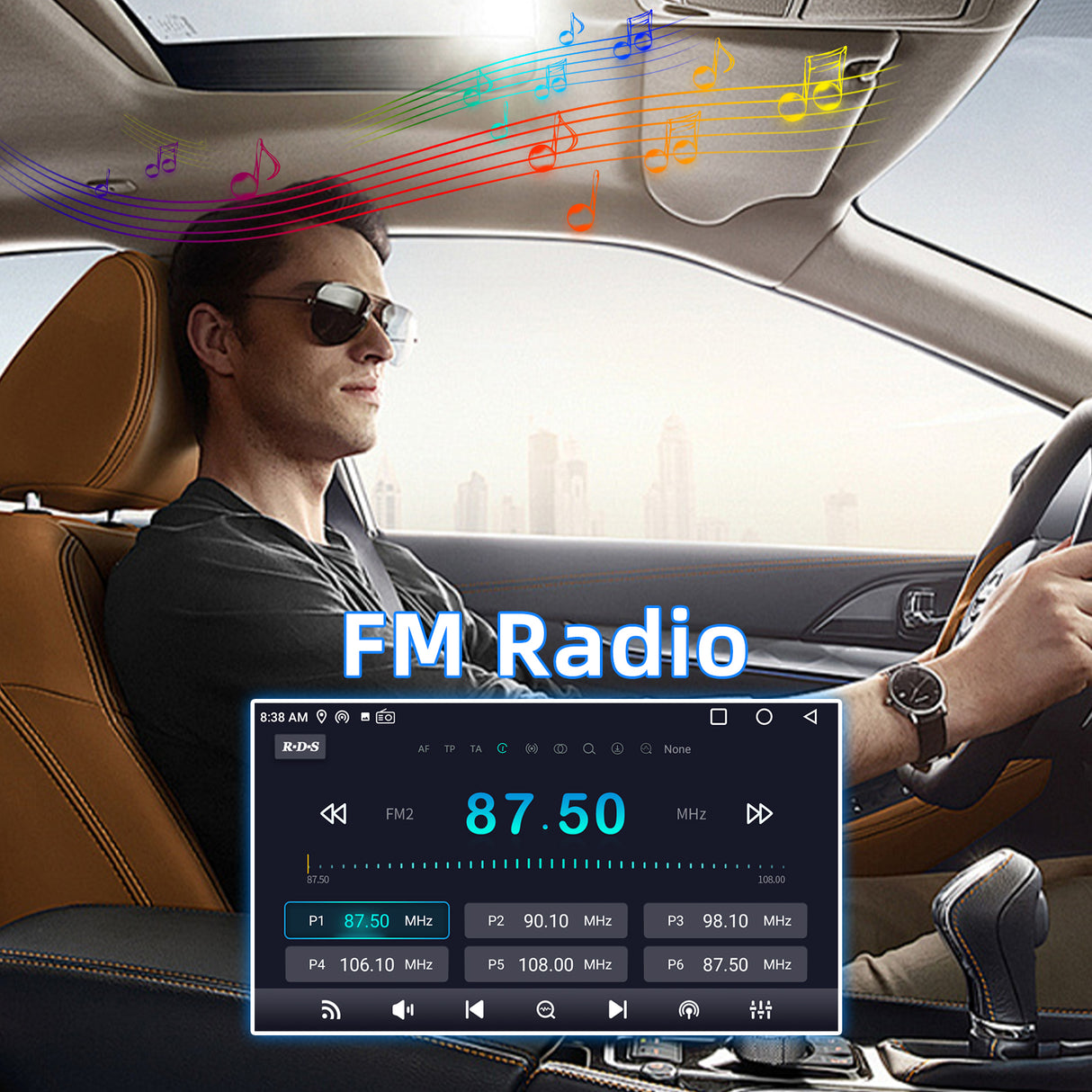 Binize Android 13 Car Stereo Compatible with Jeep Compass/Patriot 2010-2016 Carplay Android Auto 10.1 Inch Touch Screen Bluetooth Car Radio with GPS,FM,Support Backup Camera
