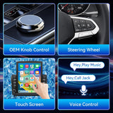 Car Radio Stereo for Toyota Tundra 2007-2013 Sequoia 2008-2018 Touch Screen with Wireless CarPlay & Android Auto FM Radio Upgrade Bluetooth GPS Navigation Backup Camera