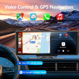 Binize Carplay Screen for Car, 8.1" HD Wireless Portable CarPlay Touchscreen Stereo with Android Auto Mirror Link/Backup Camera/GPS Navigation/Satellite Radio for All Vehicles