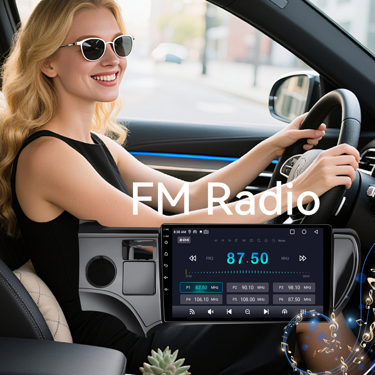 Car Stereo for Toyota Prius C Aqua 2012-2017 Support Wireless CarPlay Android Auto Navigation