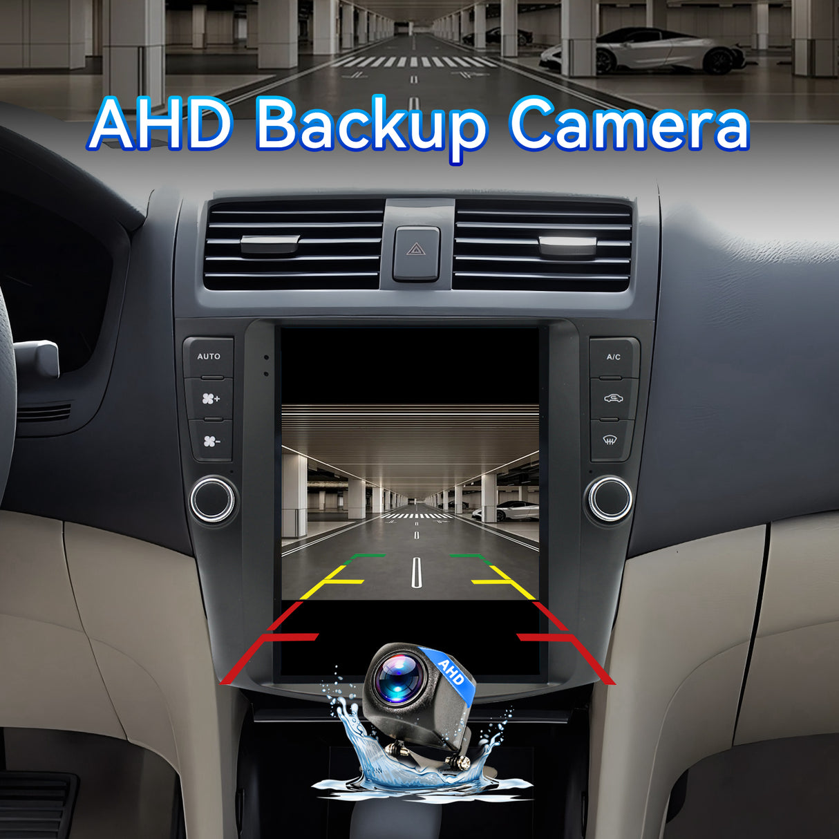 Binize Android 13 Car Stereo Head Unit Radio Wireless Carplay&Android Auto 9.7 Inch Touchscreen Radio Compatible with Honda Accord 7th 2003 2004 2005 2006 2007 Support GPS Bluetooth/FM