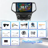 Car Stereo Radio for Jeep Grand Cherokee 2014-2021 with Wireless CarPlay & Android Auto 10.1" IPS Touchscreen WiFi GPS FM Audio 1080P Backup Camera