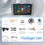 Car Stereo Radio for Toyota Camry 2007-2011 with Wireless Carplay & Android Auto 9 inch Touchscreen GPS FM RDS Bluetooth Backup Camera
