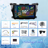 Car Stereo Radio for Nissan Murano Z52 2014-2020 with Wireless CarPlay & Android Auto 10.1-Inch Touch Screen GPS Mirror Link Bluetooth SWC Backup Camera