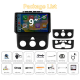 Car Radio Stereo for Dodge Ram 1500/2500/3500 2013-2018 Upgrade with Wireless Carplay&Android Auto, GPS/SWC/AHD Backup Camera/ FM WiFi Bluetooth, for Manual & Auto AC