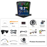 Car Stereo Radio Compatible with Chevy Cruze 2009 2010 2011 2012 2013 2014 2015,Android 13 Head Unit Wireless CarPlay Andriod Auto