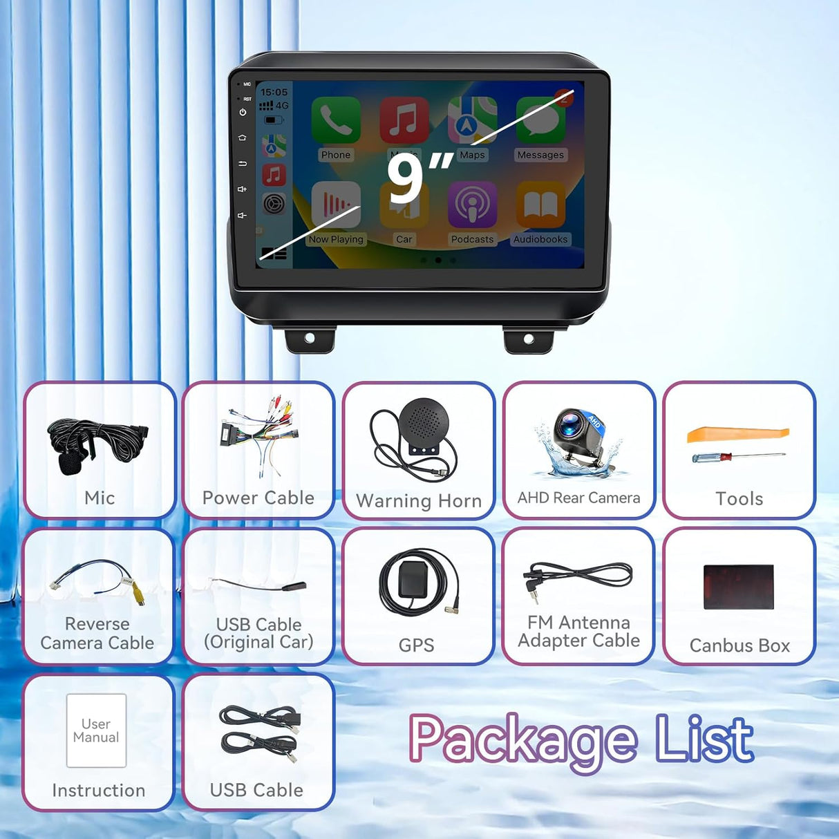 Android 13 Car Stereo for Jeep Wrangler 2018-2021 Gladiator JT 2020-2021 Radio