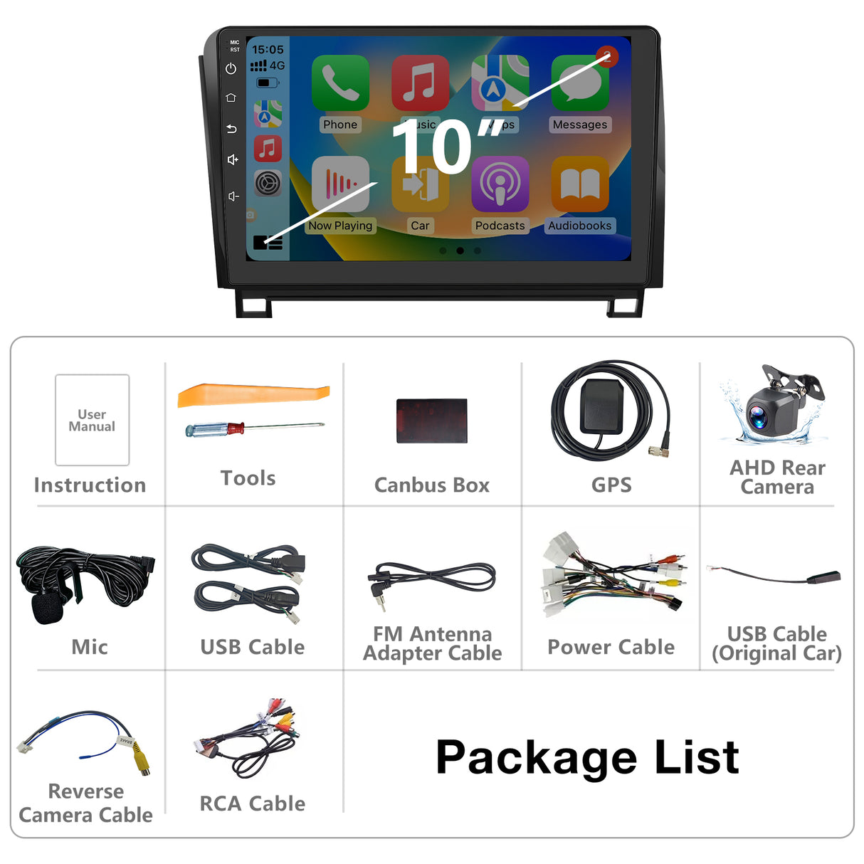 Android 13 Car Stereo Radio Compatible with Toyota Tundra 2007-013 Toyota Sequoia 2008-2018 radio