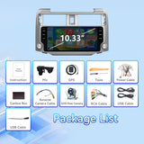 Car Stereo Radio for Toyota 4Runner 2009-2019 with wireless CarPlay and Android Auto GPS  / WiFi / SWC / Mirror Link / Bluetooth and AHD Backup Camera