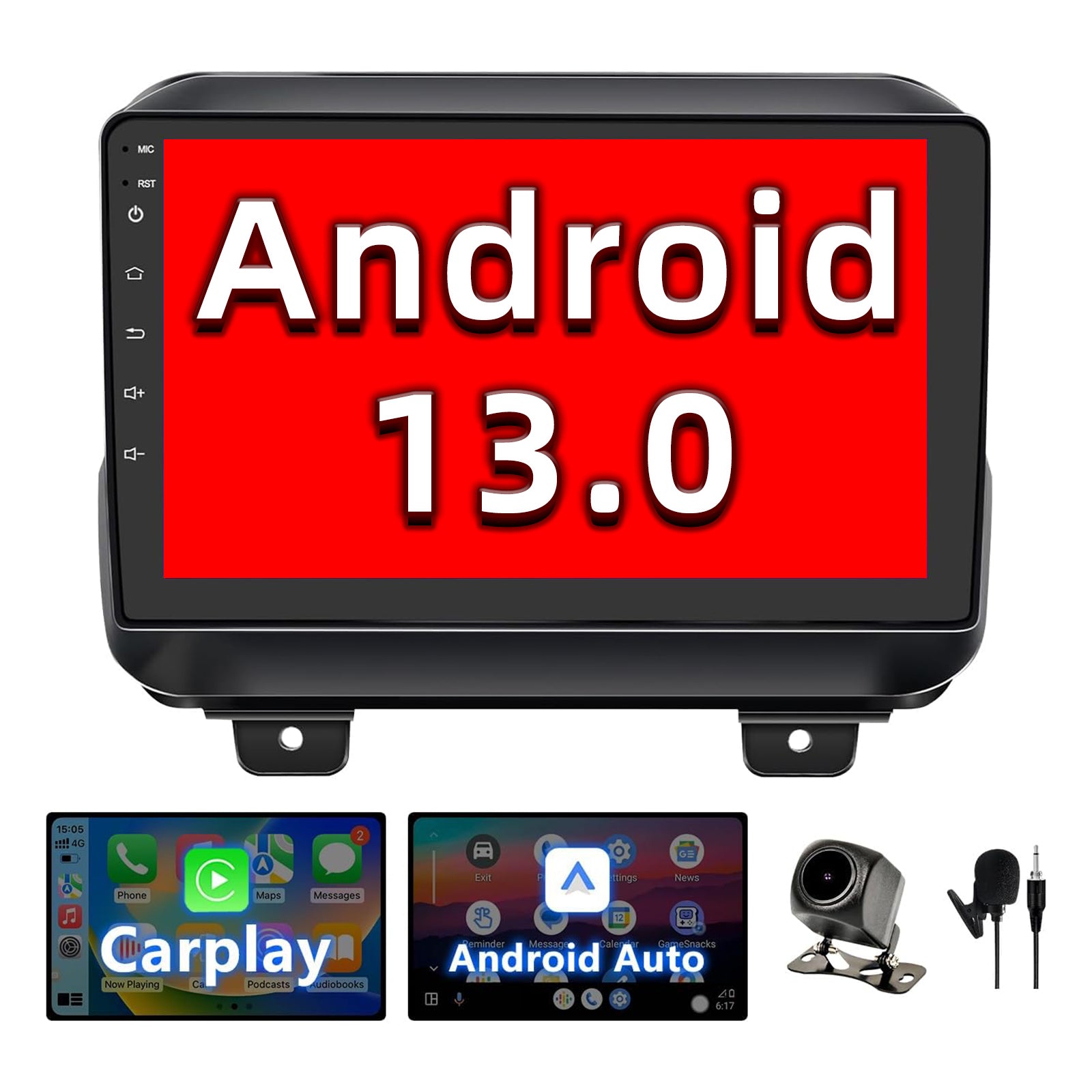 Android 13 Car Stereo for Jeep Wrangler 2018-2021 Gladiator JT
