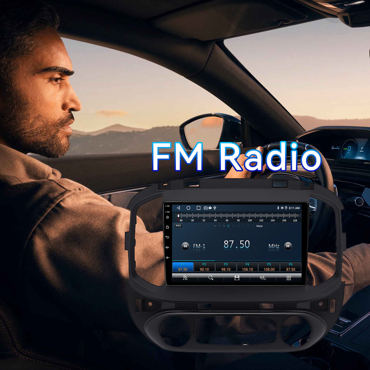 Car Stereo Radio for Chevrolet Colorado 2014 2015 2016 with Wireless CarPlay & Android Auto 9-Inch Touchscreen Bluetooth GPS WiFi FM RDS AHD Backup Camera