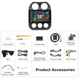 Binize Android 13 Car Stereo Compatible with Jeep Compass/Patriot 2010-2016 Carplay Android Auto 10.1 Inch Touch Screen Bluetooth Car Radio with GPS,FM,Support Backup Camera