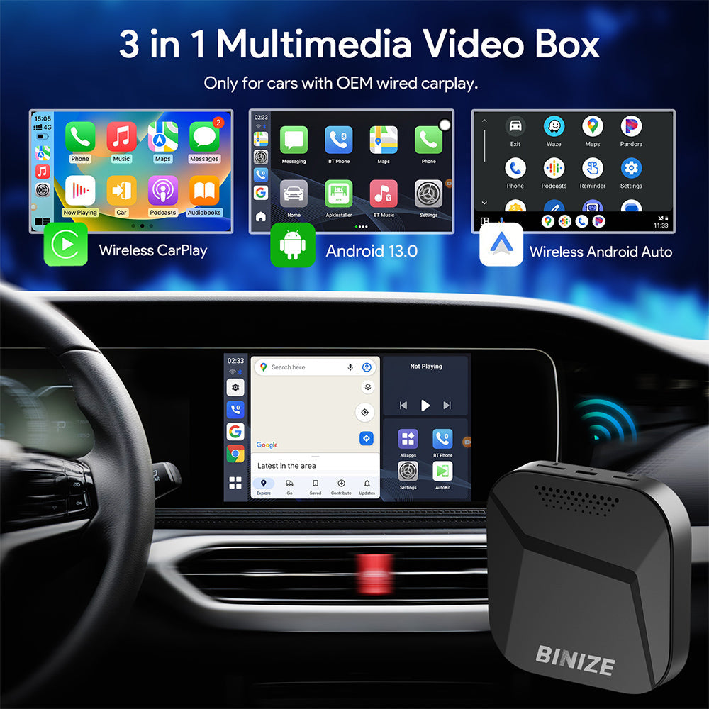 Android 13 CarPlay AI Box for Ford Escape (2017-2023) – Binize