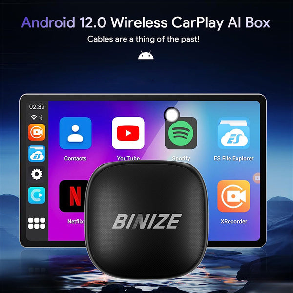 Binize Android 12 Magic CarPlay Video Box for OEM Wired CarPlay