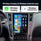 Android Car Stereo Radio Head Unit Compatible with Infiniti Q50 2015 2016 2017 2018 2019 12.1" Touch Screen Wireless CarPlay & Android Auto 8core 8G +128G