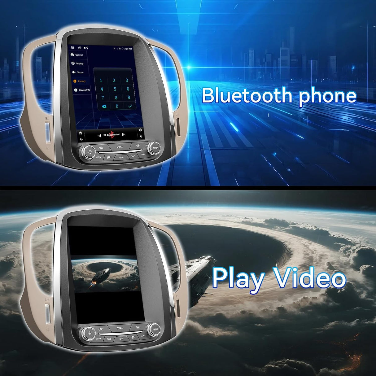 Car Stereo Radio for Buick Lacrosse 2009 2010 2011 2012 Touch Screen with CarPlay & Android Auto GPS Navigation Bluetooth FM Backup Camera Radio Upgrade