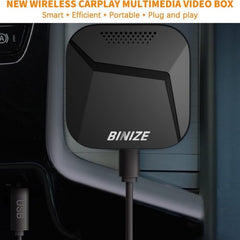 Binize AI Multimedia Video Box with Android Auto Wireless Adapter