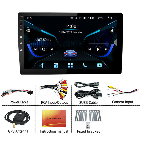 New Binize Double Din 10 Inch Android 12 Car Stereo with CarPlay