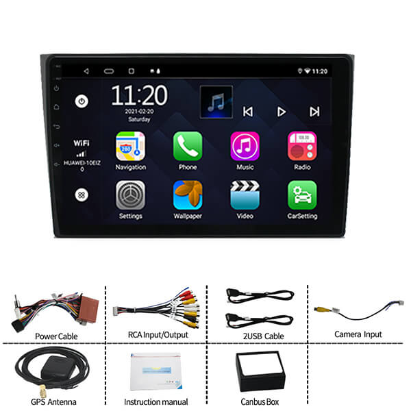 Binize Android 10 Double Din Apple CarPlay Screen for Mazda CX9