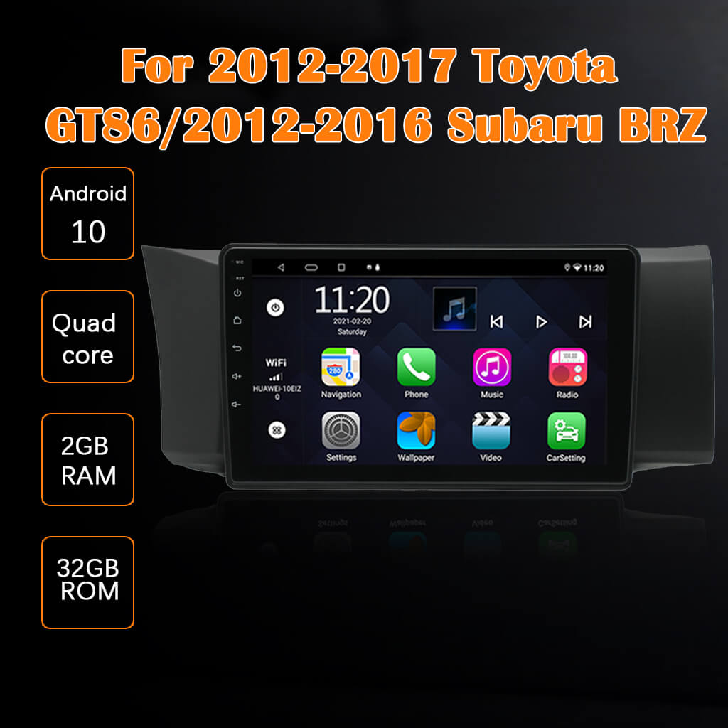 Binize Android 10 Autoradio für 2016 Subaru BRZ & 2017 Toyota 86