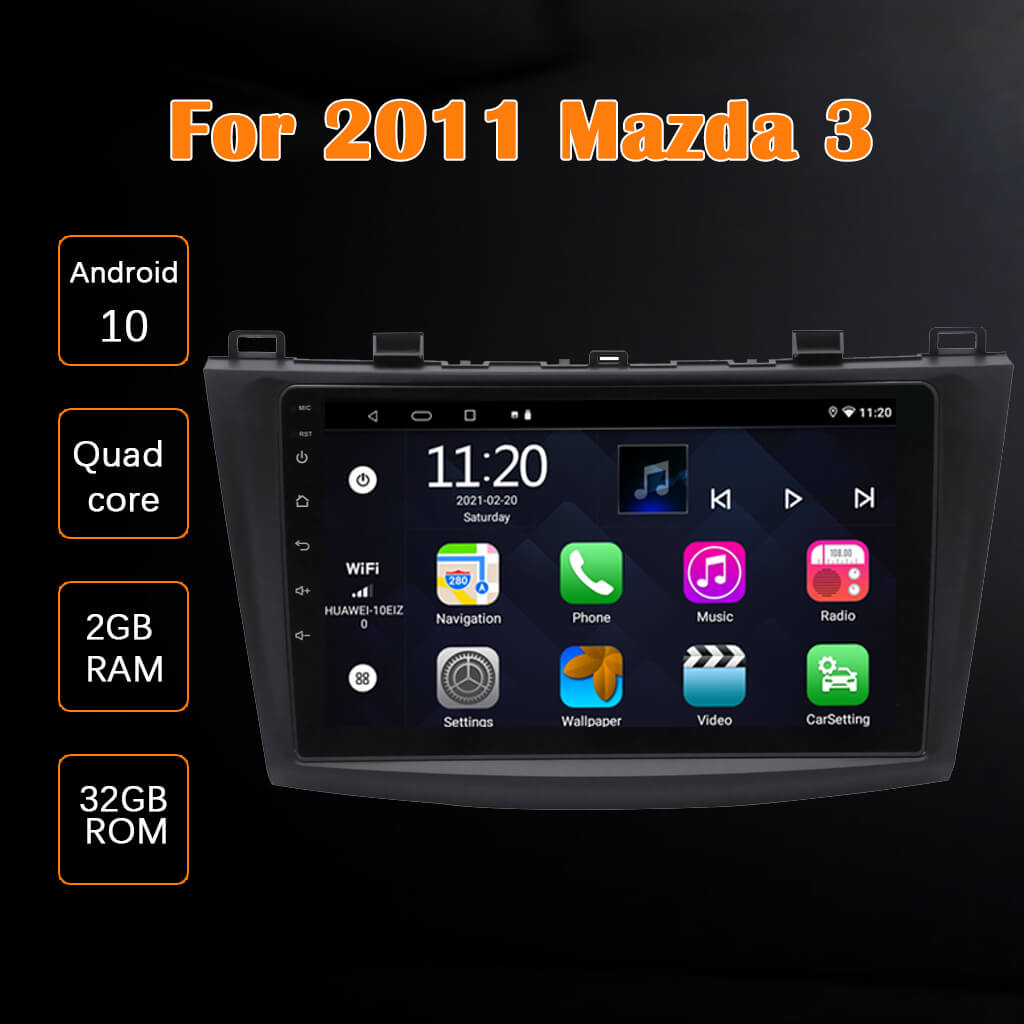 Binize 9 pulgadas Android 10 Apple CarPlay modelos para 2019 Mazda3