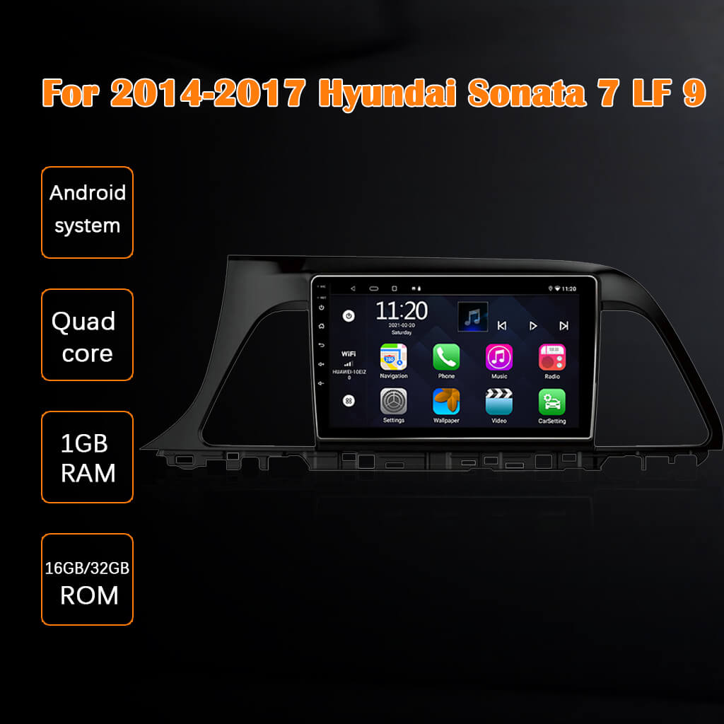 Binize 9 inch Double din Hyundai Sonata 2014 with phone mirroring