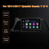 Binize 9 pulgadas doble din Hyundai Sonata 2014 con espejo de teléfono
