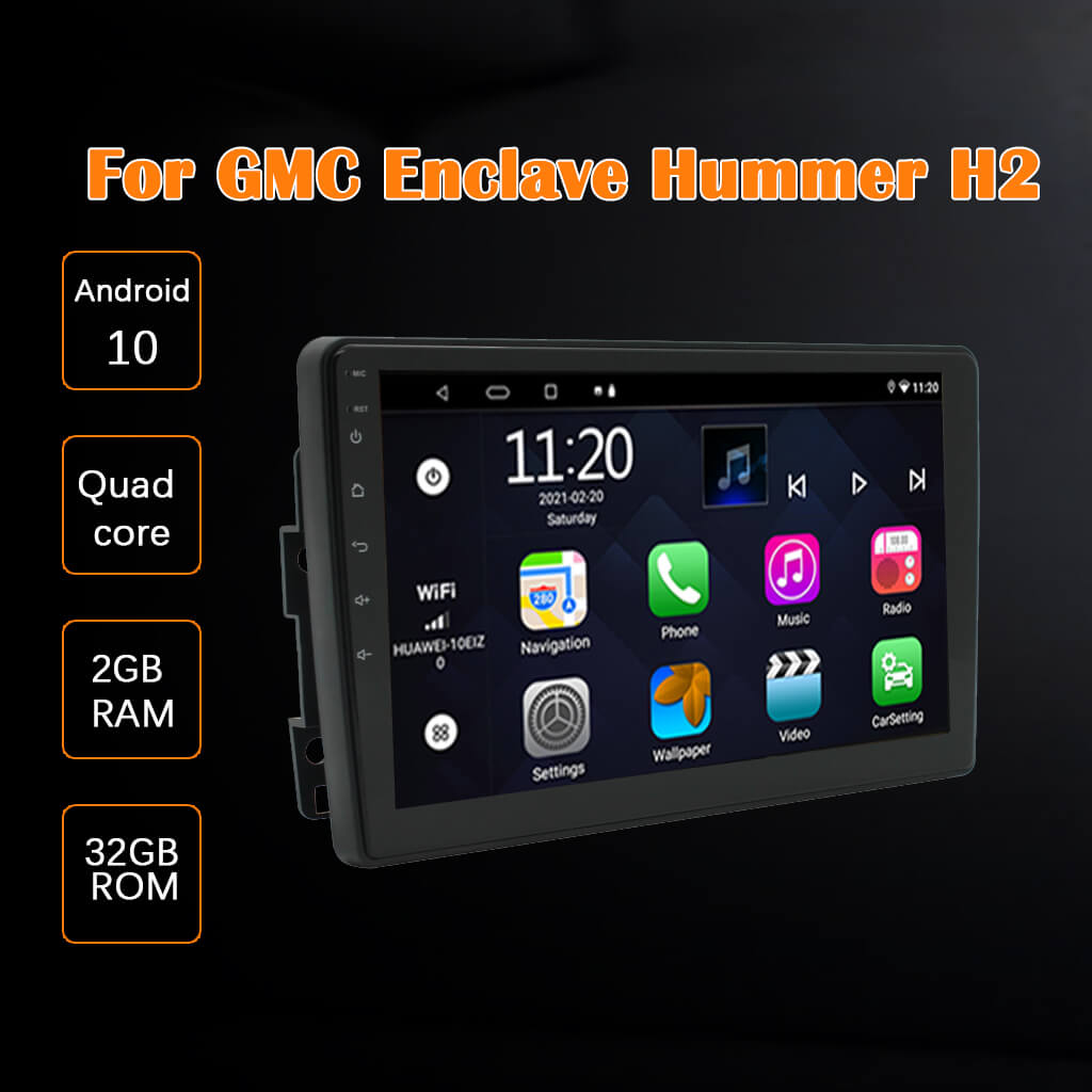 Double Din Android Car Stereo for GMC Enclave Hummer H2 with